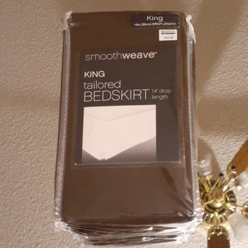 King tailored bedskirt